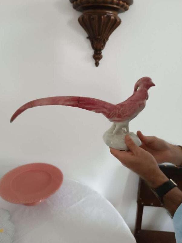 Dois pássaros decorativos